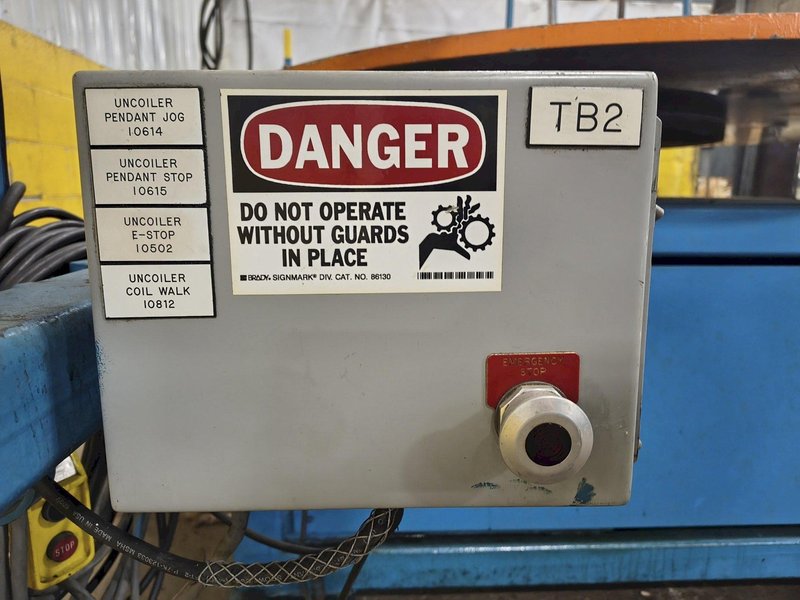 60" AWC HORIZONAL MOTORIZED PALLET WIRE TYPE COIL REEL UNCOILER : YOBRO 26505