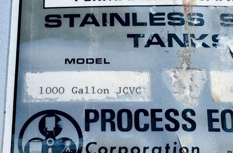 Perma-San 1000 Gallon Jacketed Stainless Steel Storage Tank / Vessel