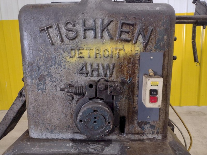 12 TON X 2 POST TISHKEN MODEL #4HW MECHANICAL ROLLFORM CUTOFF PRESS: STOCK #20530