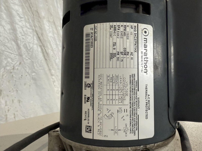 CYCLONE SAND BLAST CABINET W/ DUST COLLECTOR. STOCK # 0236325.