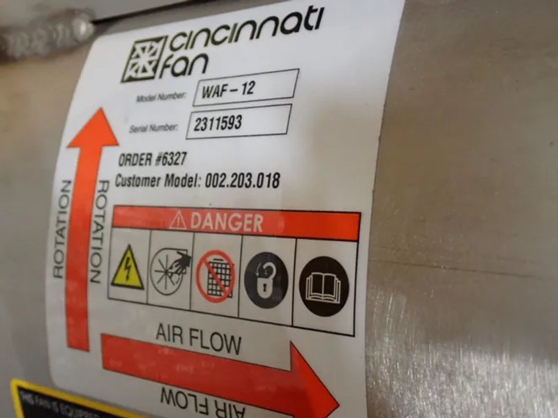 Cincinnati 12" Fan - Waf-12