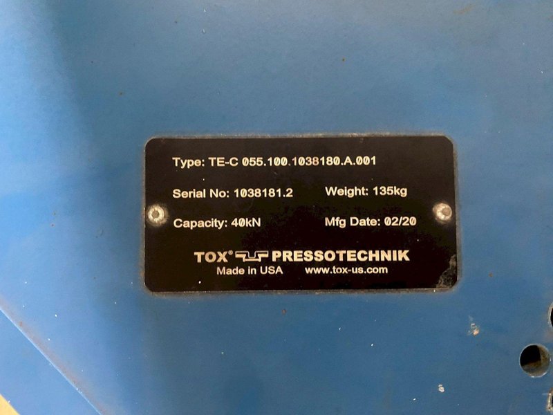 TOX PRESSOTECHNIK TE-C 055.100.1038180.A.001 Clinch Gun w/ Controls PARTS ONLY