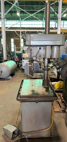 20" Clausing Single Spindle Drill, High Column, 24" x 40" Tbl., 3 MT, 1.5 HP