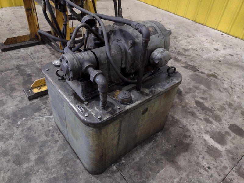50 TON ENERPAC H-FRAME HYDRAULIC SHOP PRESS: YOBRO #23949