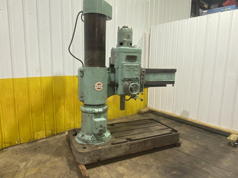 4' X 13" IKEDA MODEL #RM1300 RADIAL DRILL PRESS: STOCK 17077