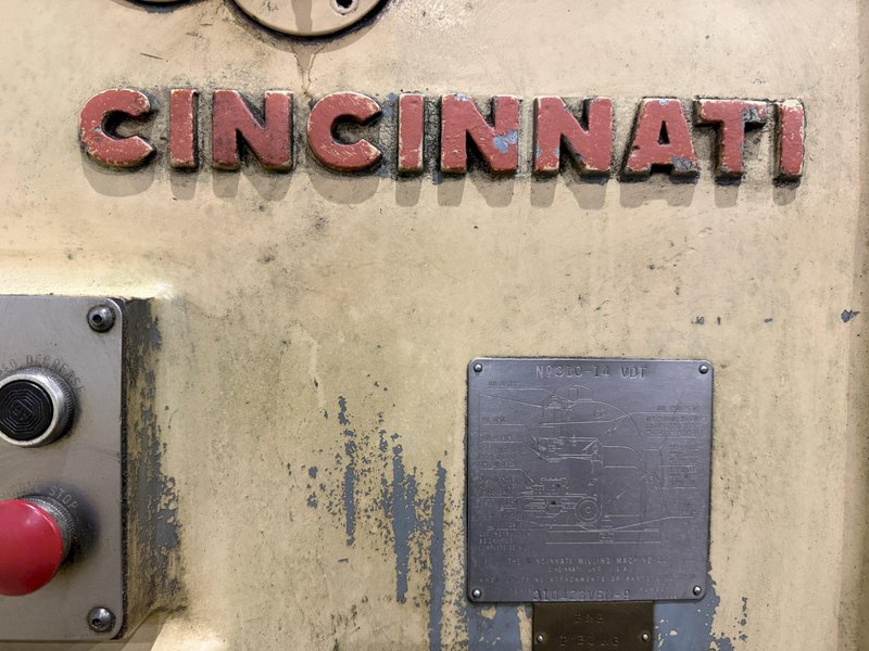 #3 CINCINNATI MODEL #310-14VDT VERTICAL MILL: YOBRO #25927