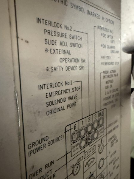 630 TON AIDA MODEL #K-630 KNUCKLE JOINT PRESS, 25-40 SPM, NEW 1991: YOBRO #25820
