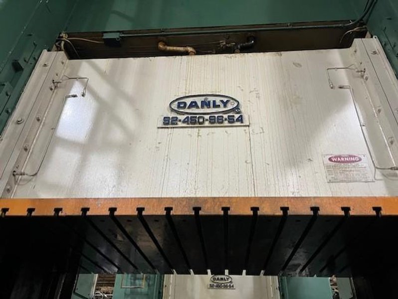 450 TON DANLY STRAIGHT SIDE PRESS LINE MODEL S2-450-96-54 STOCK# 3856