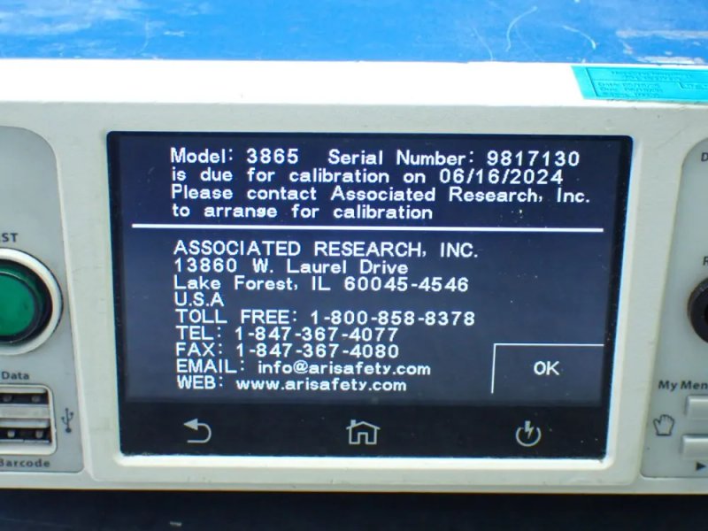 Associated Research Hypot Series Dielectric Withstand Tester.  - 3865