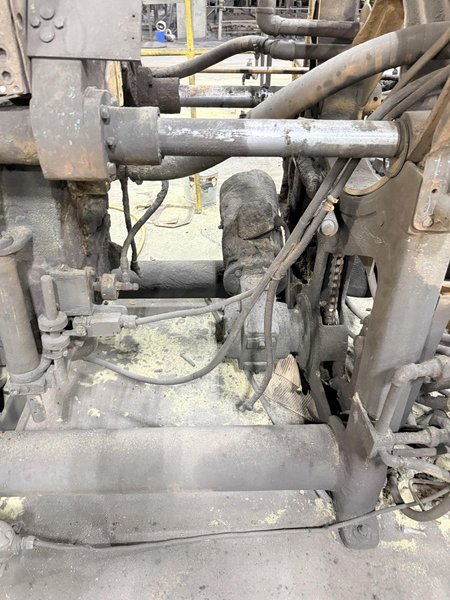 Shalco model u180 shell core machine with gun drilled heater plates, parts machine (no sand feed hopper)