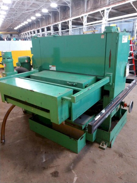 36" AEM MODEL CS360 SINGLE HEAD MULTI-DIRECTIONAL BELT GRINDER DEBURRING FINISHER: STOCK 11089