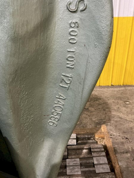 500 TON ESCO MODEL MARK-150 CABLE SWAGING PRESS WITH TOOLING: YOBRO #25855
