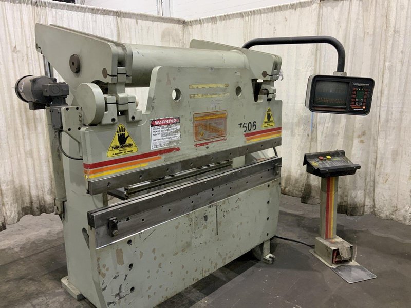 60 TON X 6' ACCURPRESS MODEL 7606 CNC HYDRAULIC PRESS BRAKE: STOCK #80830