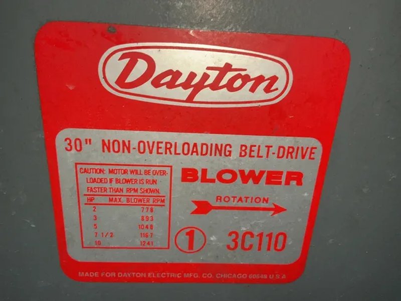 Dayton 30” Blower - 3c110