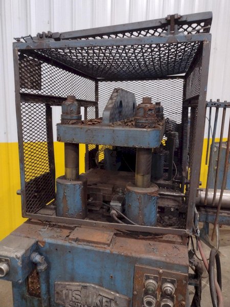 25 TON TISHKEN 4-POST CUTOFF PRESS, 2.5" STROKE: STOCK #19251