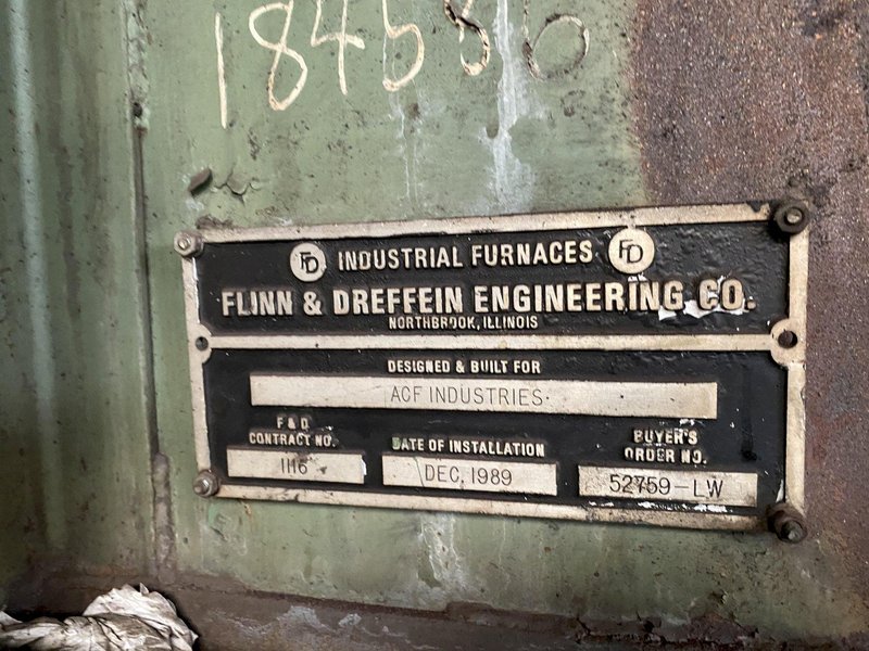 144" FLINN &amp; DREFFEIN ENGINEERING PASS THROUGH GAS FIRED FURNACE: STOCK #13372