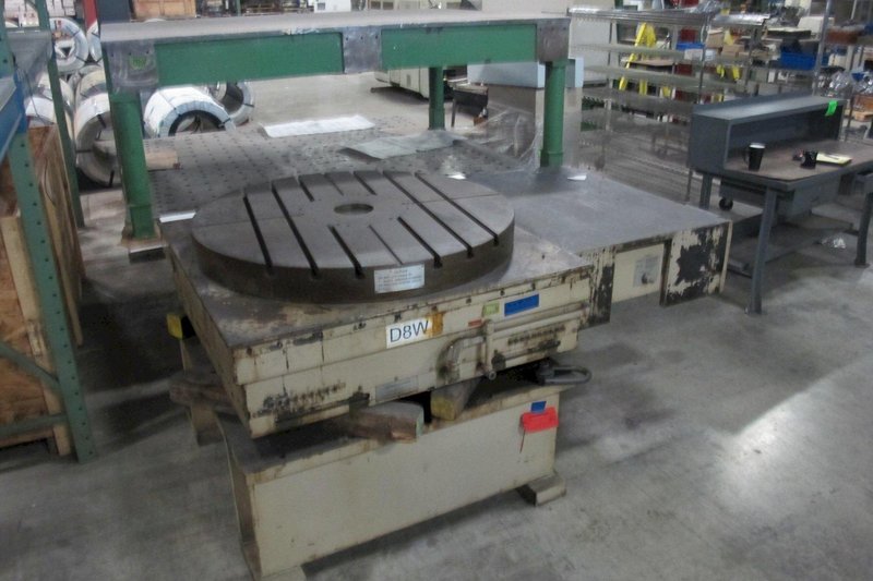 1993 Giddings &amp; Lewis 48" CNC Rotary Table - Hydrostatic with Inductosyn Scale