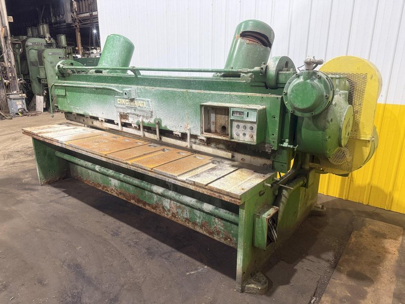 10' X 1/4" CINCINNATI MODEL #1810 MECHANICAL POWER SHEAR, FOR PARTS : YOBRO 26371