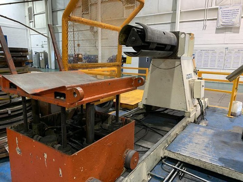 30,000 LB X 48" X .160" PERFECTO SERVO FEEDLINE. STOCK # 0955820