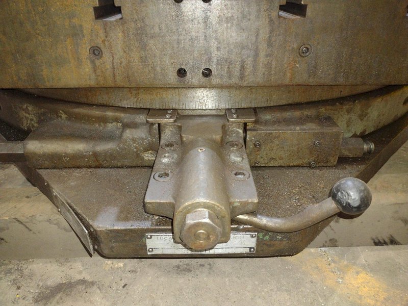 48" X 48" X 27,000 LBS LUCAS PNEUMATIC AIR LIFT ROTARY TABLE: STOCK 19781