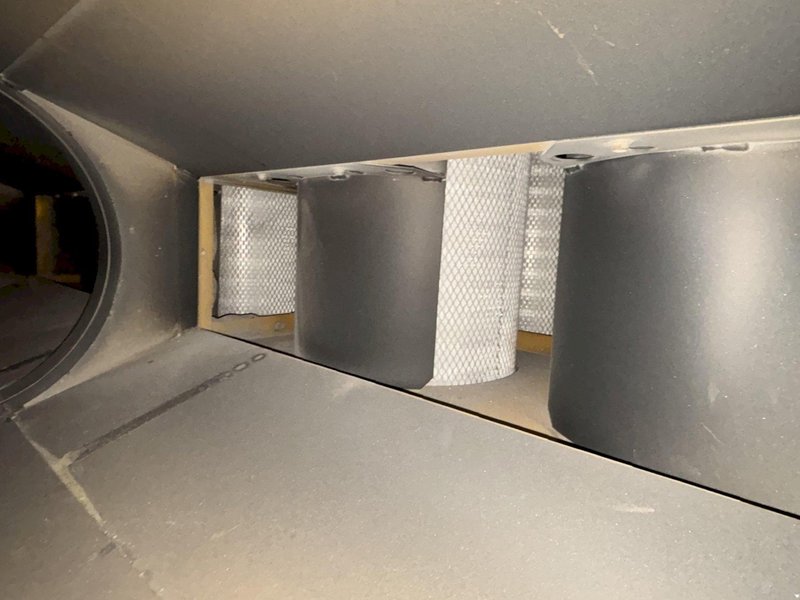 5 HP X 8 CARTRIDGE PLYMOVENT MODEL #MFA-01-E2 DUST COLLECTOR: STOCK #22305