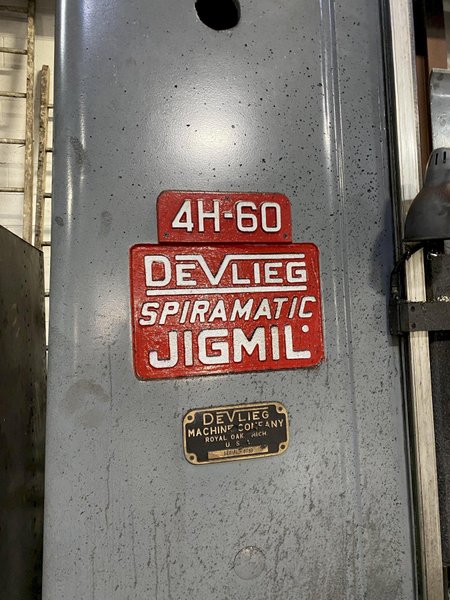 4" DEVLIEG 4H-60 HORIZONTAL BORING MILL. STOCK # 0847222