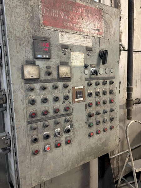 ADVANCED CURING SYSTEMS AUTOMATIC HANGER CONVEYOR PASS-THROUGH SYSTEM: YOBRO #24994