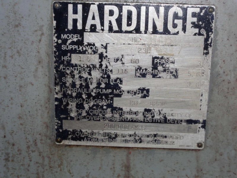 Hardinge HC Chucking Machine Lathe w/CT-A Threading Attachment