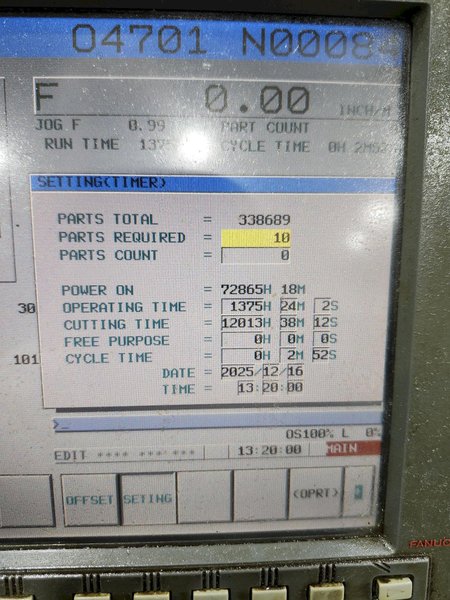 2006 NEXTURN SA-38 CNC Swiss Lathe - 38mm, 7-Axis, 8000 RPM, 12013 Cut Hours