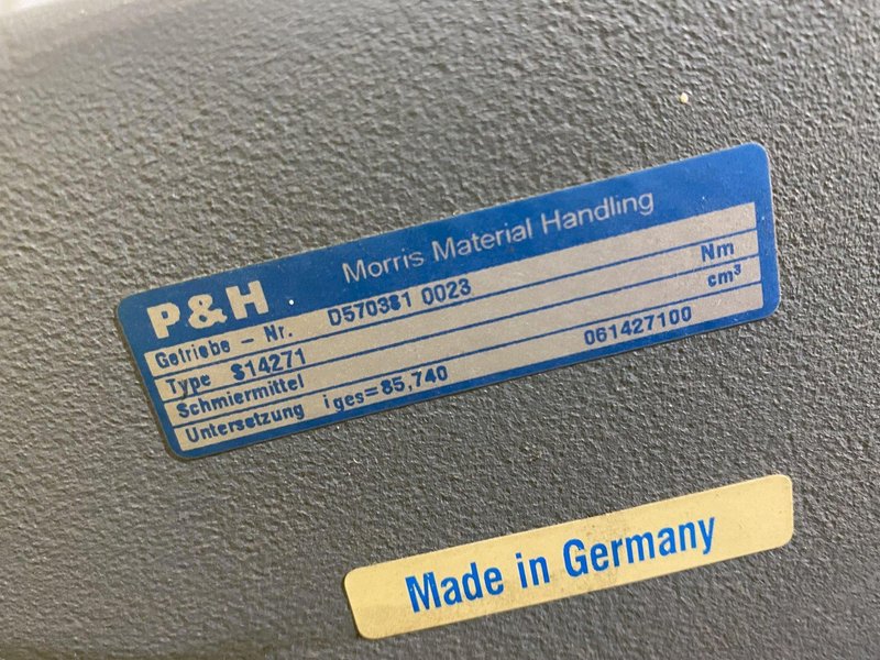 2 TON P&amp;H "HEVI-LIFT SERIES M" POWERED CABLE HOIST WITH POWER TROLLEY: STOCK #17098