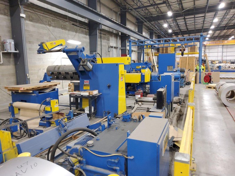 48" x 20,000 LBS X .080" HERR VOSS CUT-TO-LENGTH LINE W/ PRECISION LEVELER: STOCK #22693