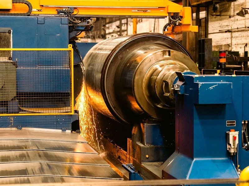 Cincinatti - Ø 1100 x 7100 mm CNC rollgrinder