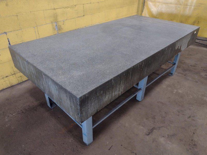 8' X 4' X 10" CHALLENGE PRECISION LAYOUT INSPECTION GRANITE TABLE: STOCK #23791