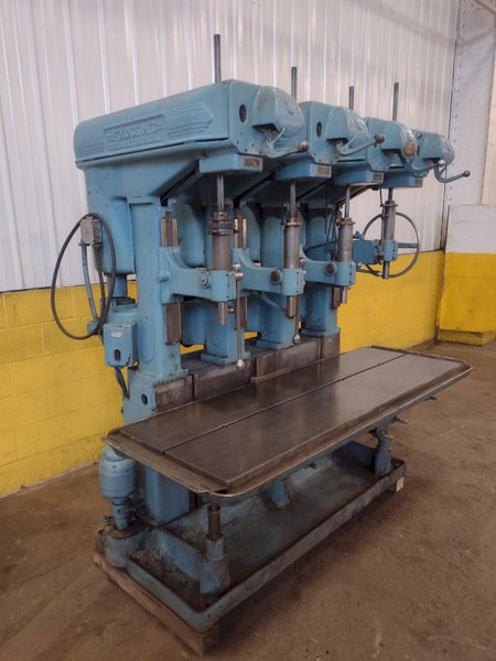 4 HEAD FOSDICK MULTI SPINDLE HEAVY DUTY GANG DRILL: STOCK #18005