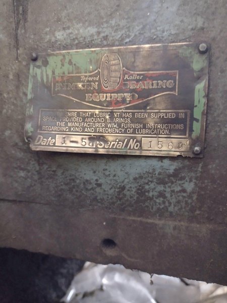 48" X 48" X 8" TIMKEN BEARING GRANITE TABLE: STOCK #22835