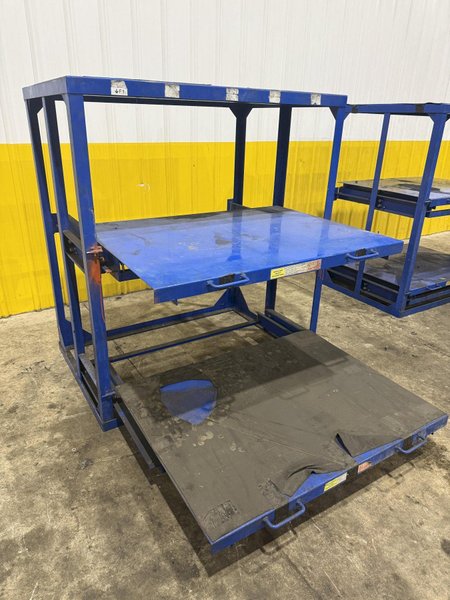 (4) 1,000 LB CAPACITY DIE RACKS W/ SLIDING SHELVES: YOBRO #24478