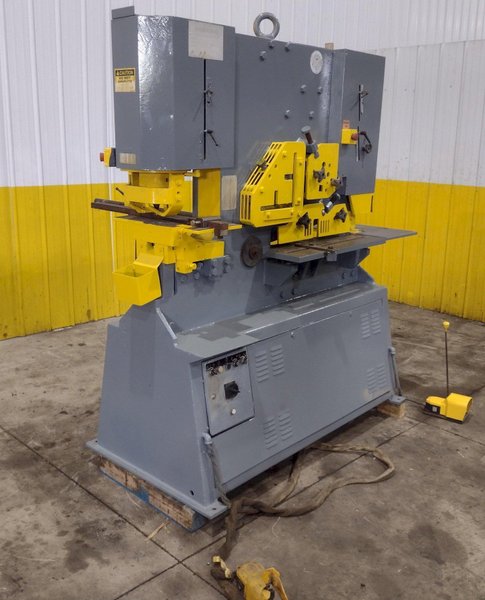 110 TON GEKA MODEL #HYD-110 HYDRUALIC IRONWORKER, NEW 1999: YOBRO #23975