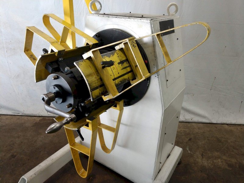 1,100 LBS X 16" GSW MODEL #MHM0.5/1250SO SERVO MOTORIZED COIL REEL UNCOILER: STOCK 12986