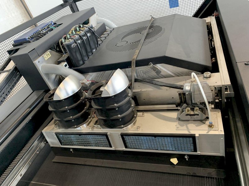 126" NOVUS IMAGING SYNERGIA H/UV WIDE FORMAT PRINTER. STOCK # 0951822