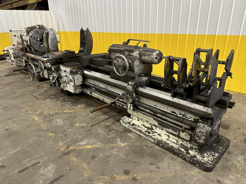 32" X 168" AMERICAN PACEMAKER HEAVY DUTY ENGINE LATHE, 3" HOLE: STOCK #20075