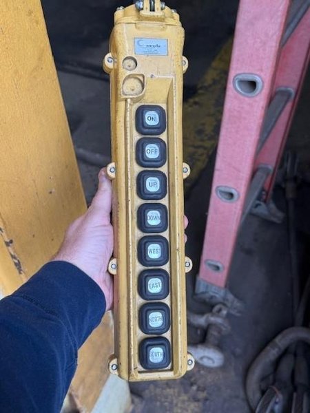 10 TON X 55' DEMAG SINGLE GIRDER TOP RUNNING BRIDGE CRANE. STOCK # 0113726