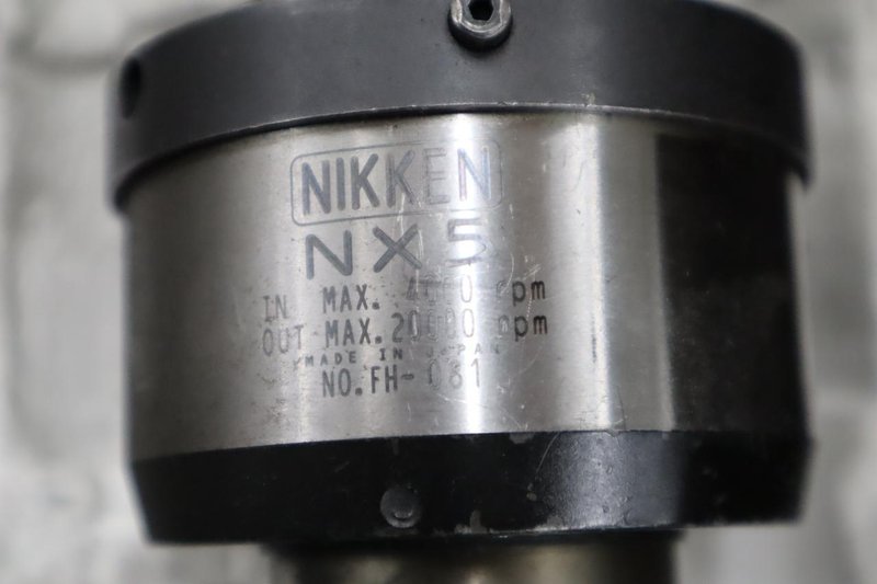 Nikken NX5 CT40 Taper Spindle Speeder, Max Input 4,000 RPM, Max Speed 20,000 RPM- Auction Item