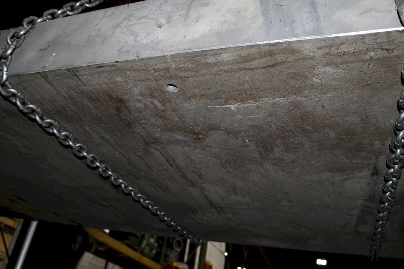 12' X 4' X 7" T SLOTTED BOLSTER PLATE: STOCK #75865