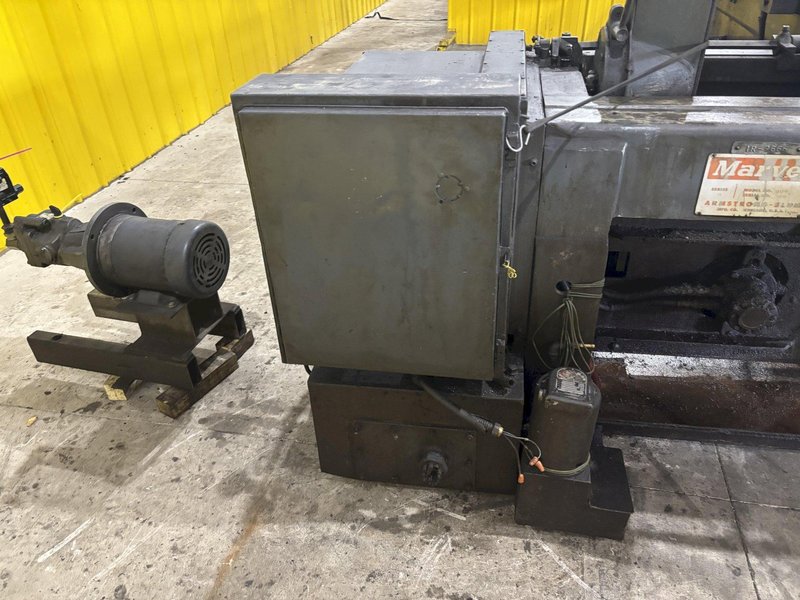 18” X 20” MARVEL MODEL #81/M4 AUTOMATIC MITRE HEAD VERTICAL BAND SAW &amp; FEED TABLE: STOCK #23277