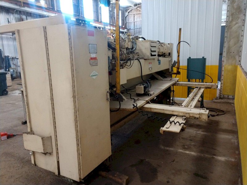 10' x 1/4" CINCINNATI MODEL #2500 CNC HYDRAULIC POWER SHEAR WITH FRONT &amp; BACK GAUGING: STOCK #12587