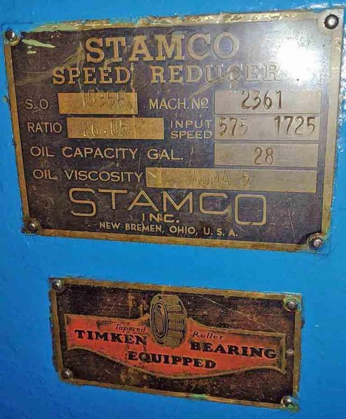 32" x 5.00" x 10,000# Stamco Slitting Line STOCK#3221