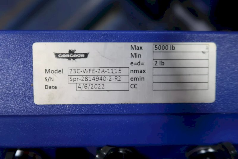 5,000 LBS CASCADE MODEL #23C-WFE-2A-1115 WEIGH FORK SET: YOBRO #25052