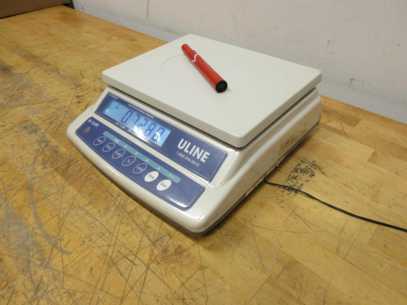 Uline H-1649 Easy-Count Scale - 12 lbs x .0005 lb, with AC Adapter Cord- Auction Item