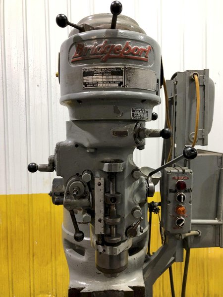 1 HP BRIDGEPORT VERTICAL KNEE RAM TYPE MILLING MACHINE MILL: STOCK 17276