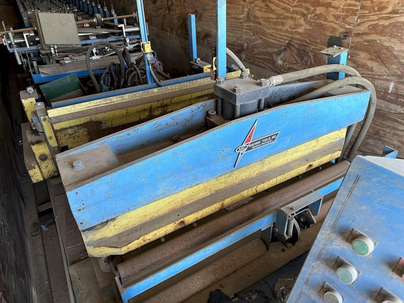 44" DUAL HEIGHT ASC R &amp; AG PANEL ROLLFORMER LINE. STOCK # 0133725